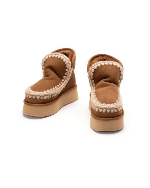 Mou Brown Winter Boots