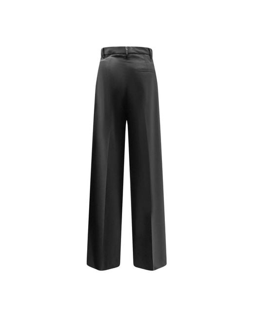 Hevò Black Wide Trousers