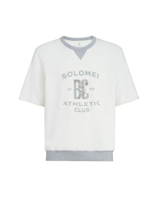 Brunello Cucinelli White T-Shirts for men