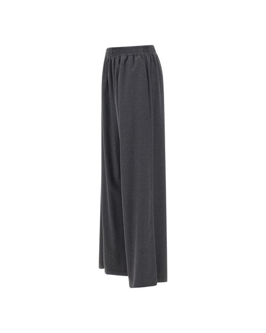 Fabiana Filippi Gray Wide Trousers
