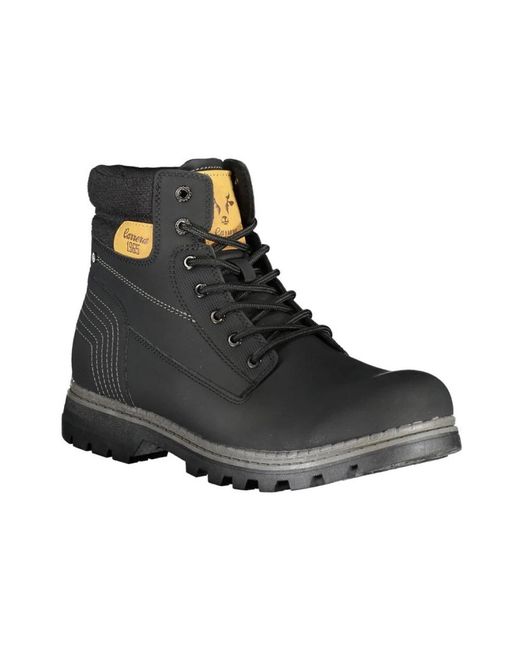 Carrera Black Lace-Up Boots for men