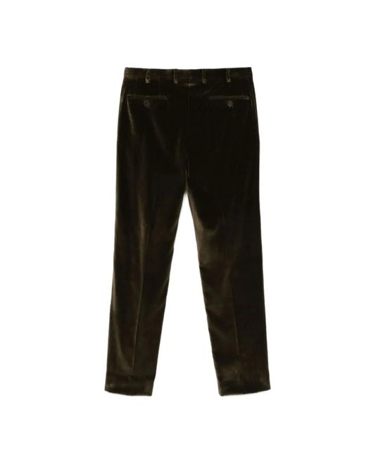 Brioni Black Straight Trousers for men