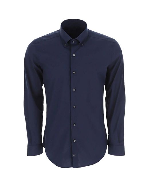 Fay Blue Formal Shirts for men