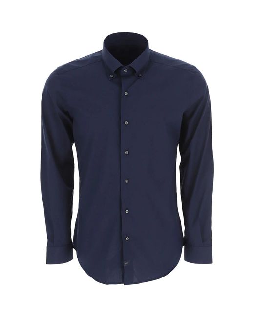 Fay Blue Formal Shirts for men