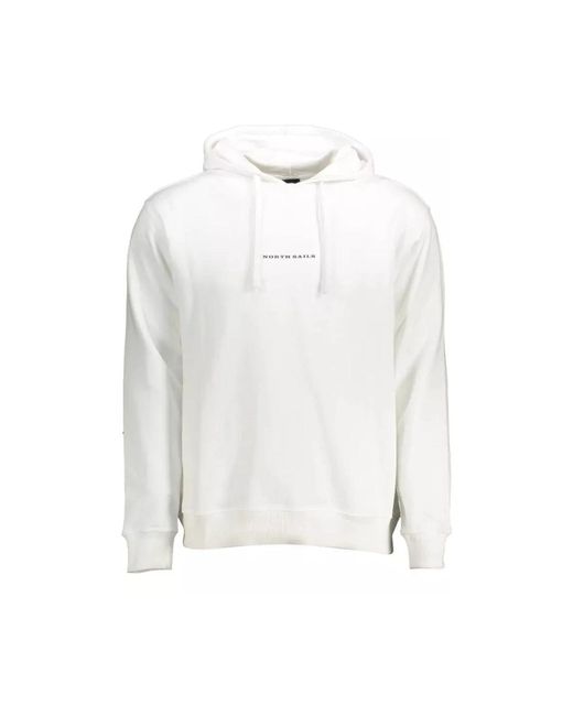 North Sails White Hoodies for men