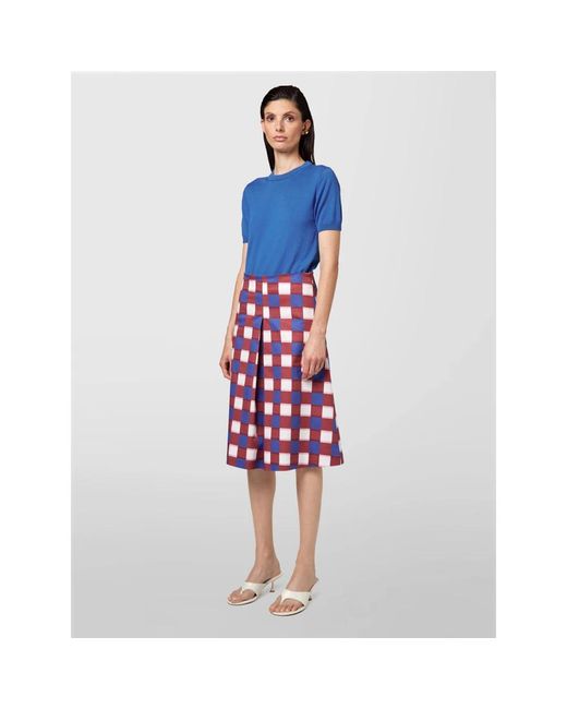 Midi Skirts Alpha Studio en coloris Blue