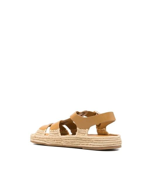 Paloma Barceló Natural Flat Sandals