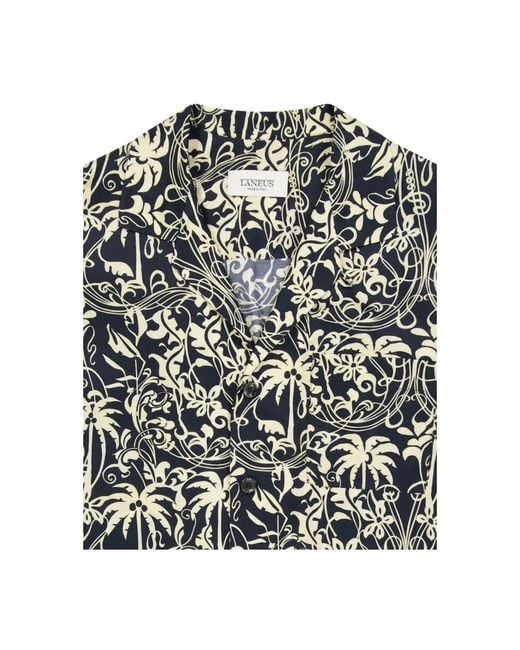 Laneus Gray Short Sleeve Shirts for men