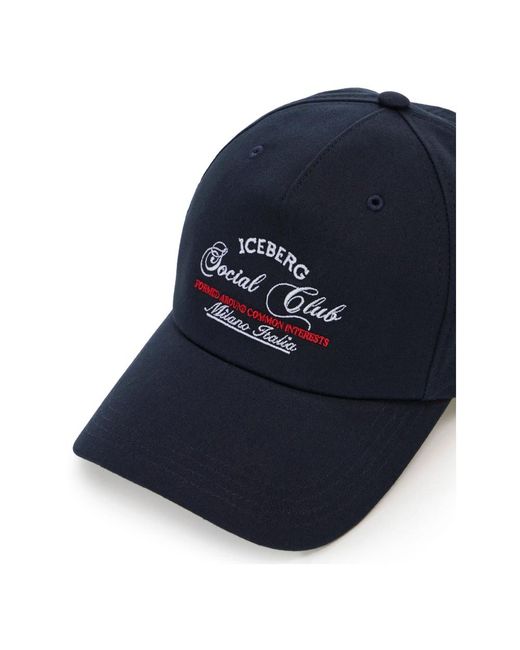 Iceberg Accessoires ,Blauw ,Katoen Baseball Cap in het Blue voor heren