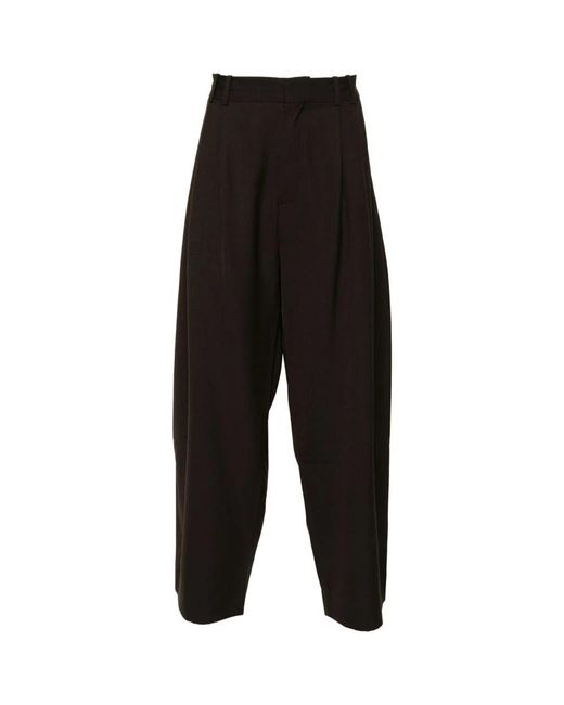 Studio Nicholson Black Wide Trousers for men