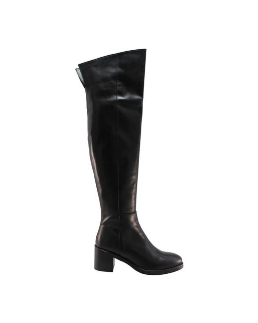 Sofia Len Black Ostara Overknee-Stiefel
