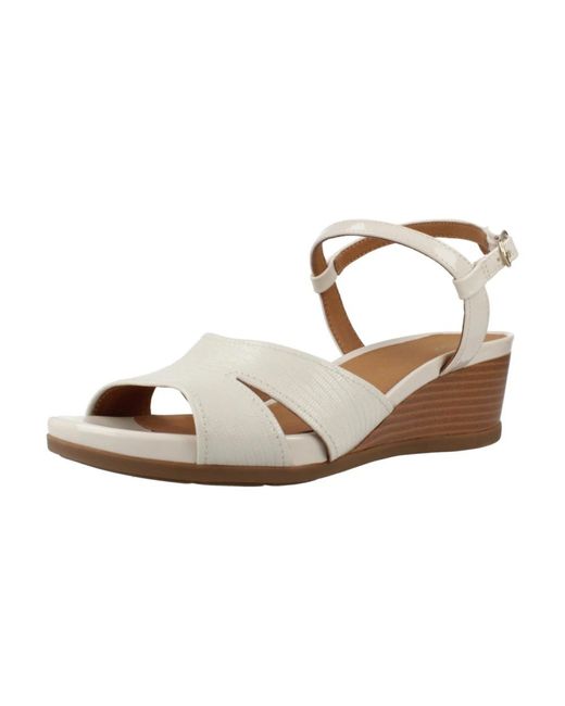 Geox White Stylische wedges