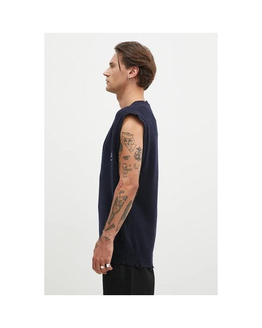 Ambush Sleeveless Truien in het Blue voor heren