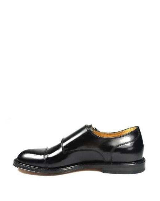 Green George Black Dress Shoes for men