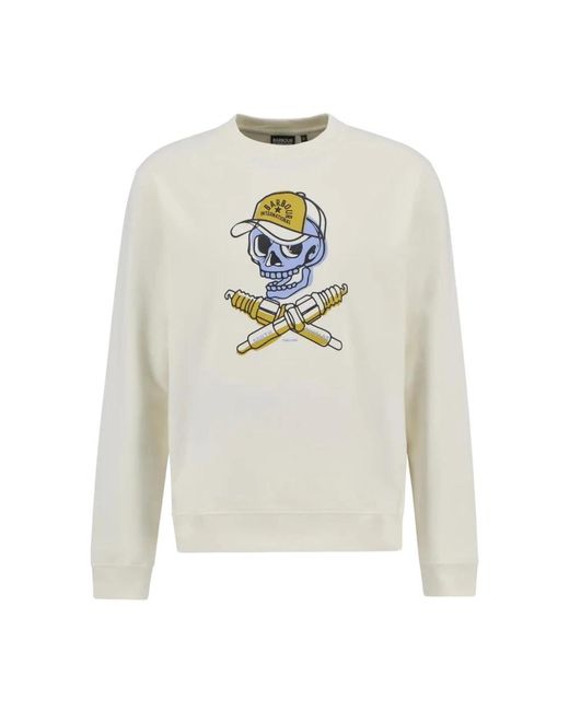 Barbour White Sweatshirts for men