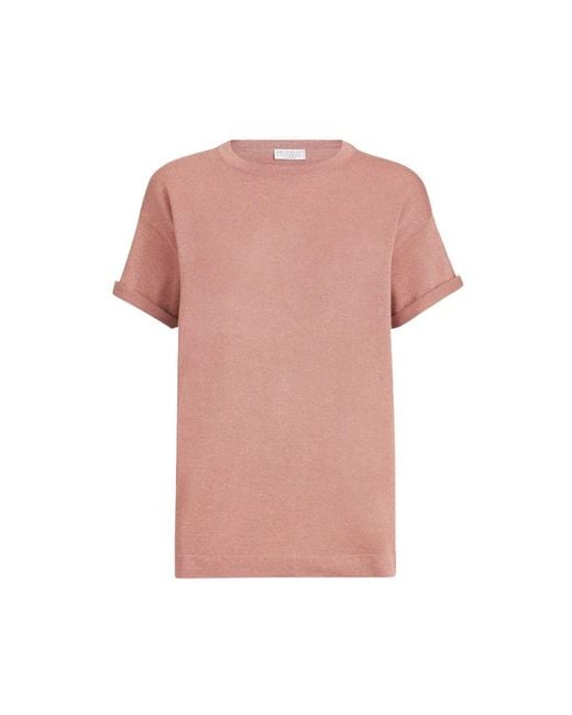 Brunello Cucinelli Pink T-Shirts