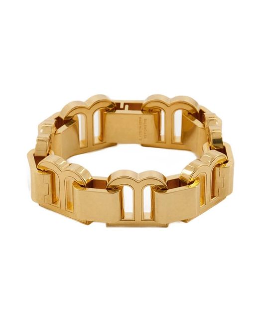 Balenciaga Metallic Hourglasses Logo-plaque Bracelet