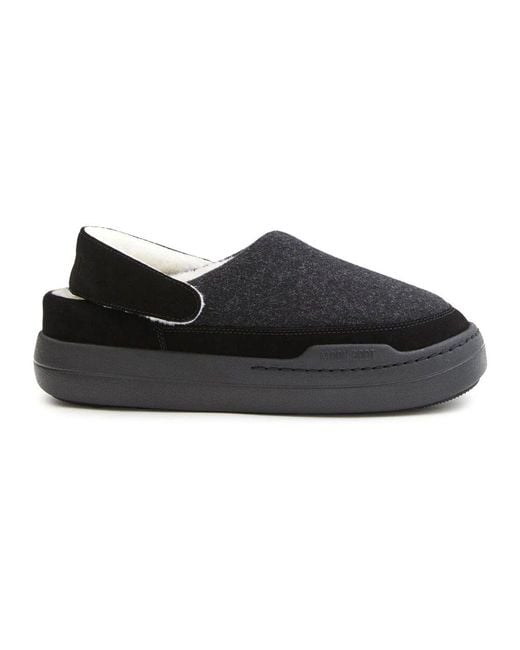 Moon Boot Schwarze sandalen clog park filz in Black für Herren