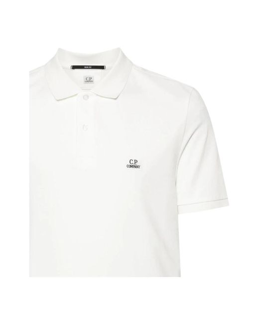 C P Company White Polo Shirts for men