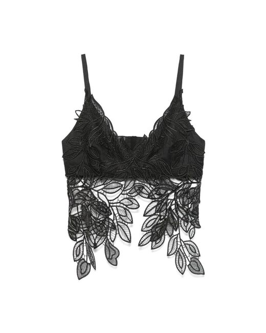 Alberta Ferretti Black Canoes And Top