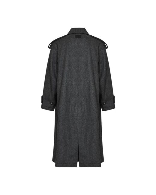 AMI Black Trench Coats for men