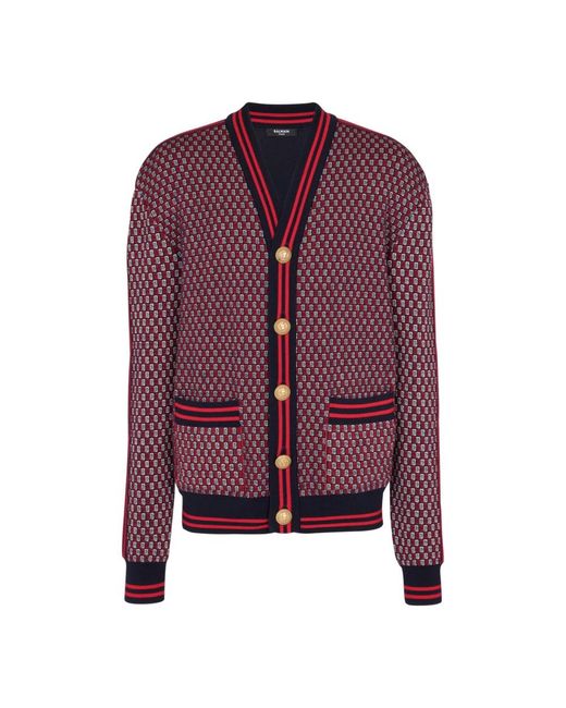 Balmain Wollen Vest in het Purple voor heren