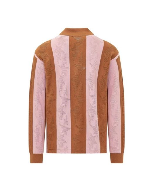 A Bathing Ape Pink Polo Shirts for men