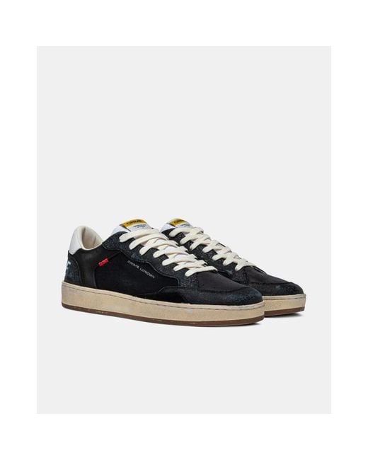 Crime London Black Sneakers for men