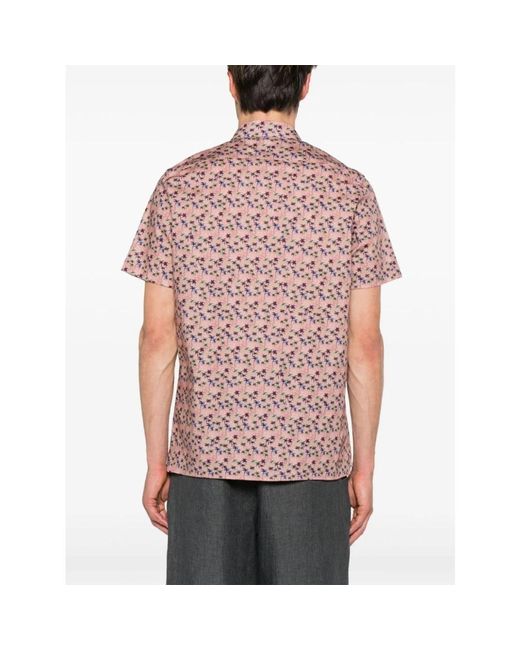 Paul Smith Pink Short Sleeve Shirts for men