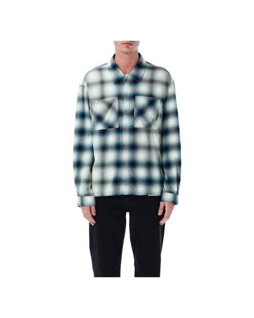 Represent Blue Casual Shirts for men