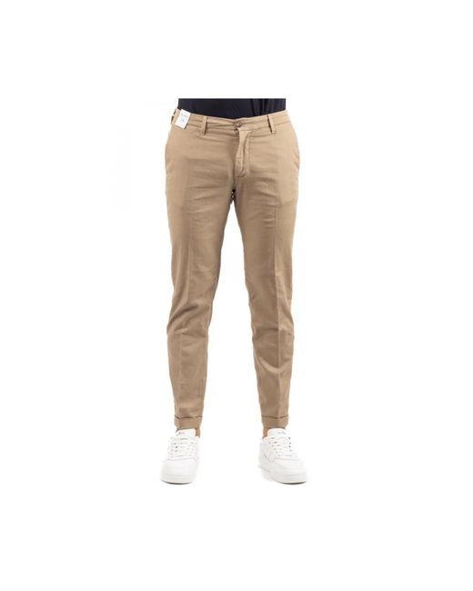 Re-hash Chinos in het Natural voor heren