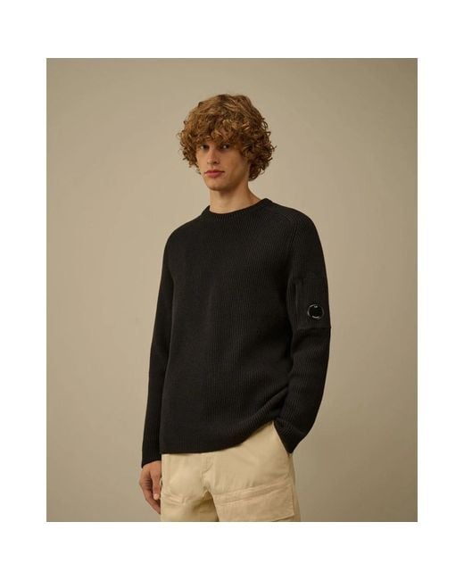 Round-Neck Knitwear C P Company pour homme en coloris Black