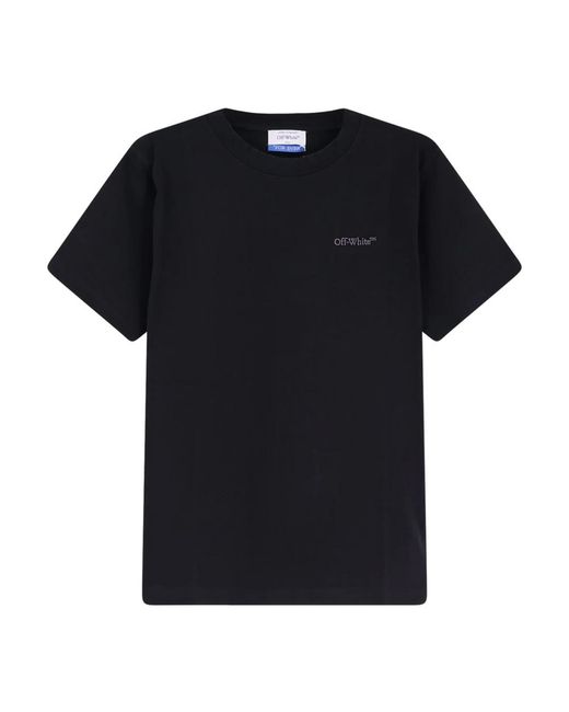 Off-White c/o Virgil Abloh Baumwoll-T-Shirt Mit Rundhalsausschnitt in Black für Herren