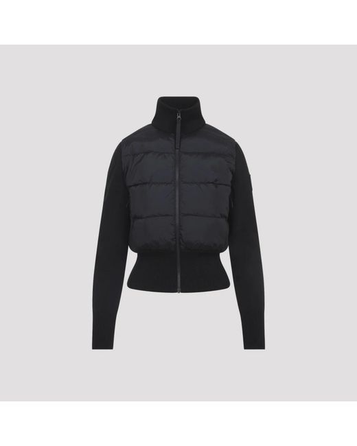 Canada Goose Hybridge Wide Quilt Jacket in het Black