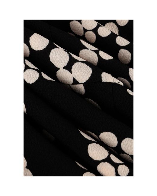 Summum Polka Dot Midi Jurk in het Black
