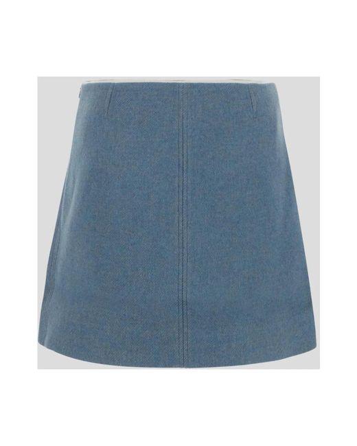 Ganni Blue Short Skirts