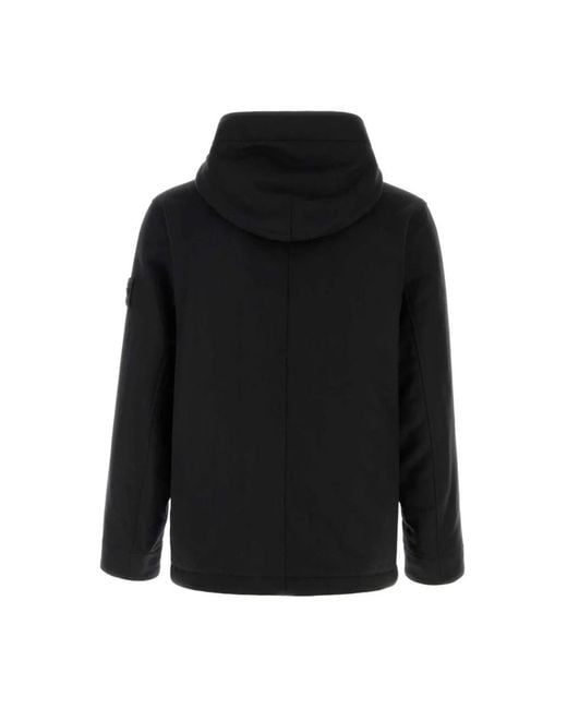 Stone Island Korte Parka in het Black voor heren