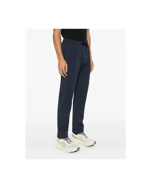 Herno Blue Straight Trousers for men