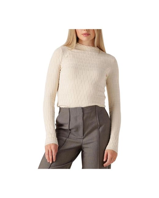 Y.A.S Yastrixo Ls Knit Pullover in het Gray