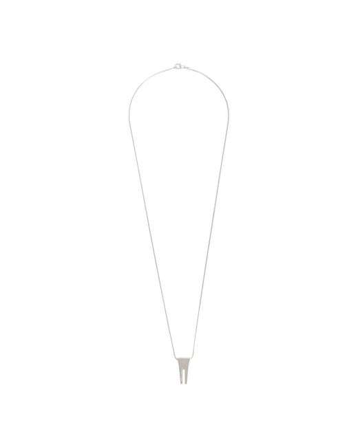 Rick Owens White Necklaces for men