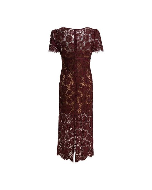 Self-Portrait Midi Dresses in het Brown
