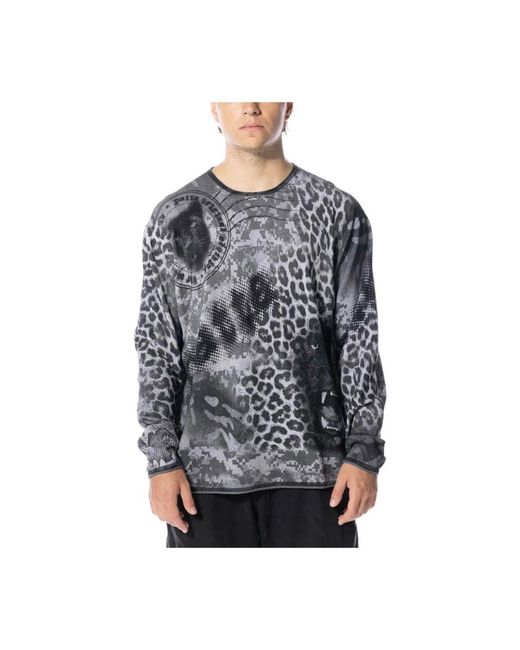 Long Sleeve Tops PATTA de hombre de color Black