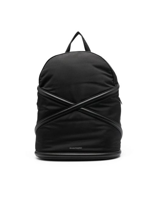 Alexander McQueen Black Backpacks