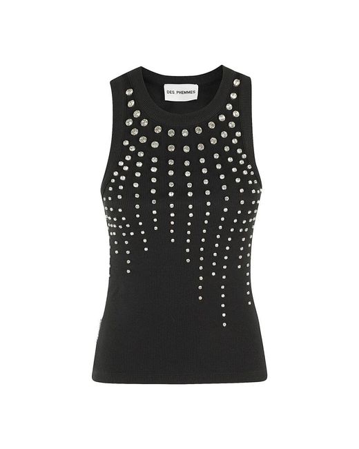 Des Phemmes Black Kühle farbe tank top