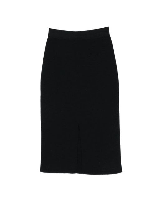 Soeur Rokken ,Blauw Fabia Rok in het Black