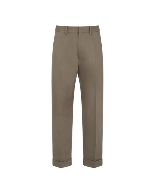 DSquared² Gray Cropped Trousers for men