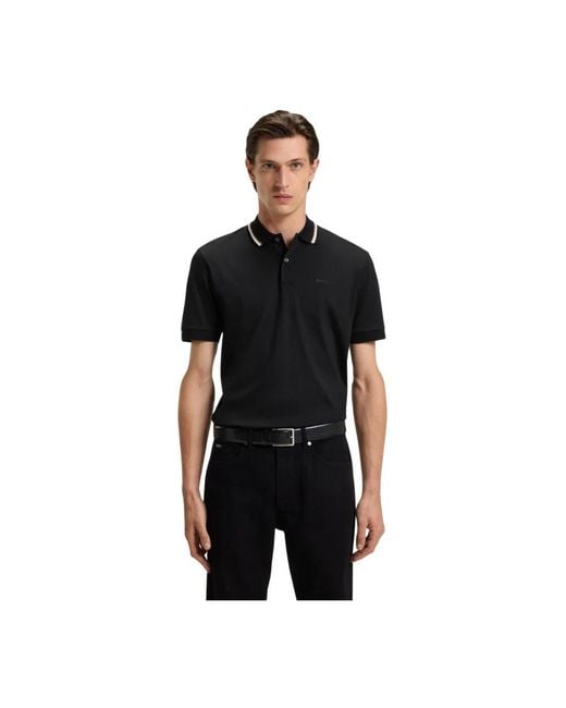 HUGO Black Polo Shirts for men