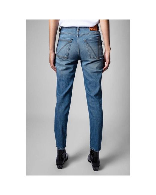 Zadig & Voltaire Blue Slim-Fit Jeans
