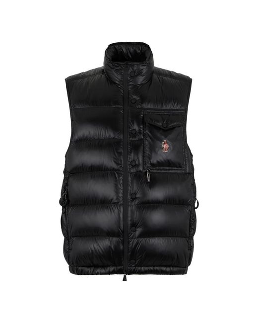 Moncler Black Vests for men