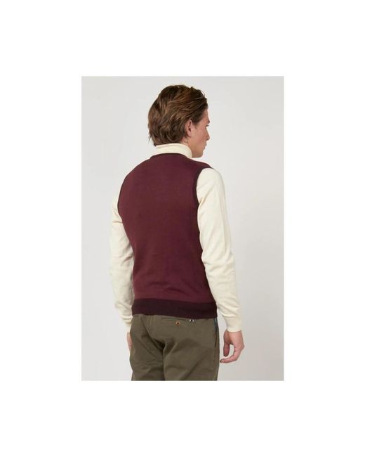 Gas Jassen ,Rood ,Katoen Vest in het Purple voor heren